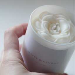 Flower Candle, Luxury Handmade Soy Candle Gift, Floral Rose Custom Birthday Anniversary Gift - thumbnail 2