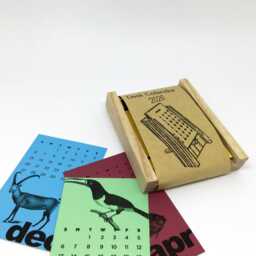 2026 Desktop Calendar With Oak Cradle , Mini Desk Calendar, Gift For Her, 2026, Animal Lover Him - thumbnail 2