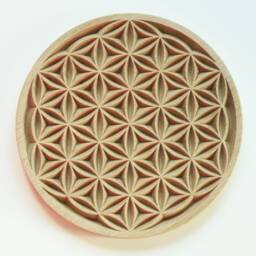Carved Wooden Flower Of Life/Solid Oak