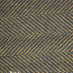 Egg Blue & Mustard Herringbone Wool Blanket - 100% Thick Chunky Woven Throw For Bedroom Decor Or Housewarming - thumbnail 3