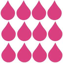 20 X Vinyl Teardrop/Raindrop Stickers. Cardmaking, Crafting, Playroom, Bedroom, Nursery. Mirror, Window, Wall Art Stickers, Mural, Decal - thumbnail 4