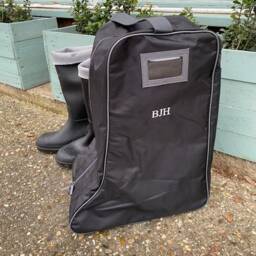 Personalised Welly Boot Bag, Embroidered Horse Riding Holder - thumbnail 1