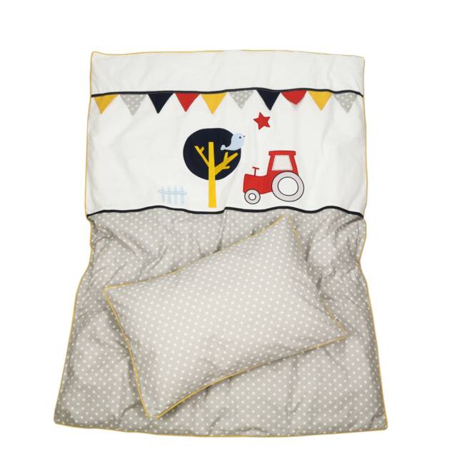 Traktor & Co. Children's Bed Linen 100x135, Personalized - image 1