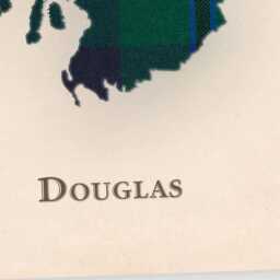 Clan Douglas Scottish Tartan Map - Of Scotland Family Wall Decor, Ready To Hang - thumbnail 4