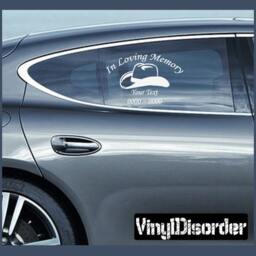 Cowboy 2 in Loving Memory Custom Car Or Wall Vinyl Decal Stickers - Ilmcowboy2Et - thumbnail 1