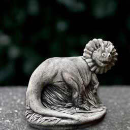 Stone Dragon Statue Concrete Lizard Sculpture Mythical Garden Creature Decor Fantasy Ornament Handmade Reptile Figurine Dragon Lover Gift - thumbnail 1