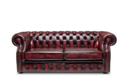 Chesterfield Oxford Real Leather Two/Three Seater Sofa in Antique - thumbnail 1