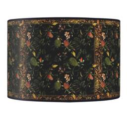 Lampshade Floor Lamp, Retro Vintage Artisanal Flowers - thumbnail 3