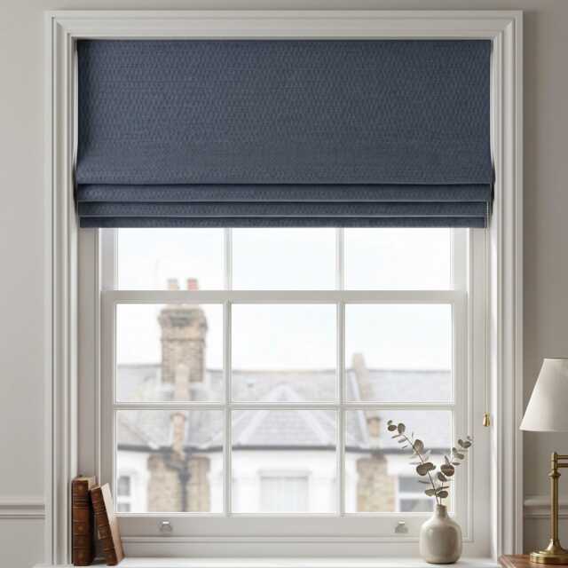 Bespoke Roman Blinds - Made To Measure With Plain Blackout Fabric Custom Shades - image 1
