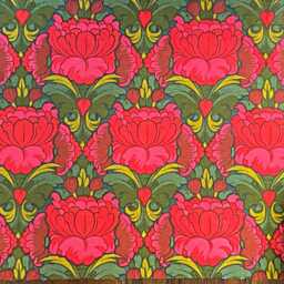 Heals, Mid 70S Vintage Floral Cotton Cushion Cover - thumbnail 2