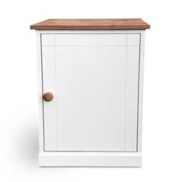 Handmade Narrow Cupboard, Small 1 Door Cabinet With Adjustable Shelves - thumbnail 2