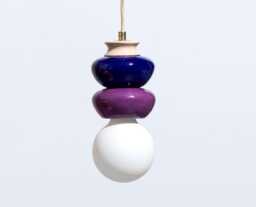 Handmade Ceramic Pendant Light Contemporary Art Clay Lampshade - thumbnail 1