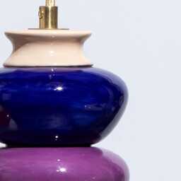 Handmade Ceramic Pendant Light Contemporary Art Clay Lampshade - thumbnail 2
