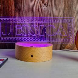 Personalized Broadway Led Night Light Custom Kids Room Decor - thumbnail 4
