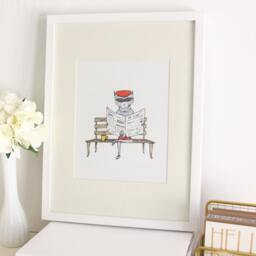 Mr. Raccoon - Animal Illustration, Print, 8 X 10 Illustration Print - thumbnail 3