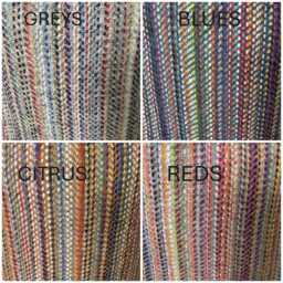"Rainbow Tweed Door Stop 100% British Wool Fabric, 4 Colour Choices ""From The Mills" - thumbnail 3