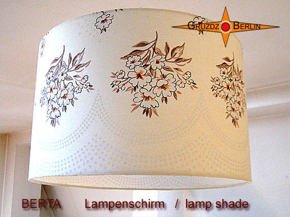Lampshade With Flowers Berta ??40 cm Country-style - image 1