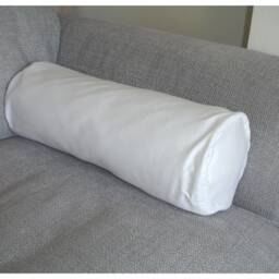 "White Plain Block Solid Colour Pure Bolster Cover 6x16 Pillow Sham Round Ended End Scatter Throw 16""x6"" Cushion Case 16" - thumbnail 4
