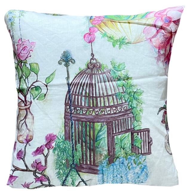 Hanging Gardens Cushion Cover Osborne & Little Fabric Botanical Floral Pattern - image 1