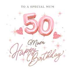 Mum 50Th Birthday Candle Gift Set Box Card Gifts Print W - thumbnail 4