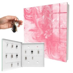 Pink Zephyr Key Cabinet For Home, Industrial Box, Abstract Abstraction, Lovers Of Modern Arrangements - thumbnail 2