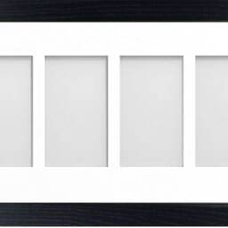 Multi Photo Collage Frame Black Veneer, Holds 1-9 Photos - thumbnail 2