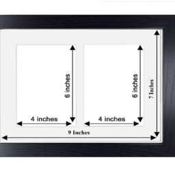 Multi Photo Collage Frame Black Veneer, Holds 1-9 Photos - thumbnail 4