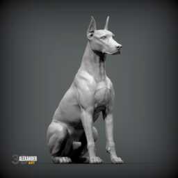 3D Printed Doberman Figurine Dog Lover Gift & Memorial Keepsake