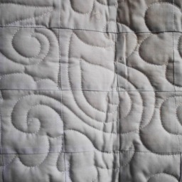 "Handmade Flower Lap Quilt Vintage Cotton Throw - 48"" X 54" - thumbnail 3