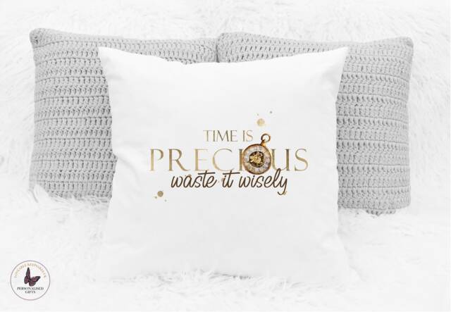 Personalised Time Is Precious Mug, Positivity Gifts, Coffee Christmas Gift, Birthday Home Decor - image 1