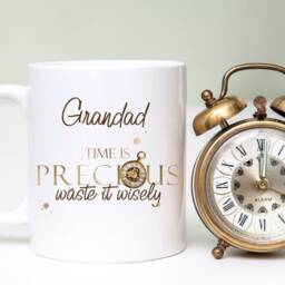 Personalised Time Is Precious Mug, Positivity Gifts, Coffee Christmas Gift, Birthday Home Decor - thumbnail 2