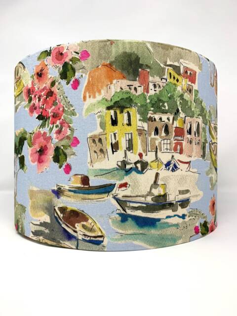 Venice Lamp Shade, River Boating Life Italian Style, For Standard Lamps Or Ceiling Lights - image 1