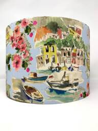 Venice Lamp Shade, River Boating Life Italian Style, For Standard Lamps Or Ceiling Lights