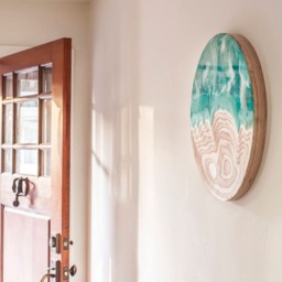 Sold Meets The Sea Topographical Wood & Resin Wall Art - thumbnail 4