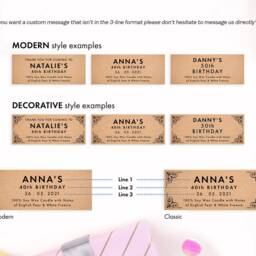Personalised Party Favours, Favour Scented Candles, Candle Gifts, Mini Hen Favours & Party Gifts - thumbnail 2