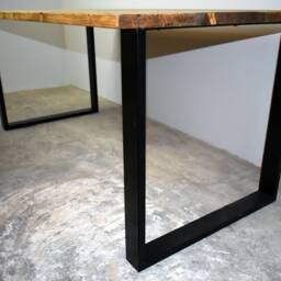 Reclaimed Dining Table With Box Steel Legs, Choice Of Sizes+Colours - thumbnail 3