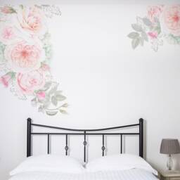 Pastel Floral Wall Sticker - Botanical Flowers Home Decor - thumbnail 1