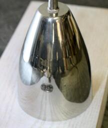 Minimalist Vintage Modern Cone Shade Light Fixture - Use As Wall Sconce Or Ceiling Mount - Brass, Chrome, Antique Brass - thumbnail 3