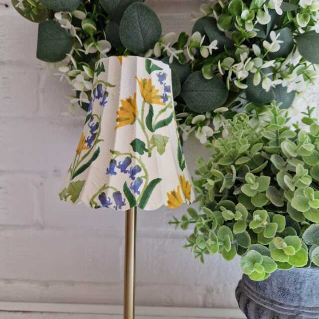 Cordless Touch Lamp. Beautiful Emma Bridgewater Inspired Bluebell & Celadine Led Rechargeable Table Wireless Lamp.portable - image 1