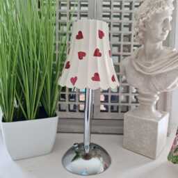 Cordless Touch Lamp. Beautiful Emma Bridgewater Inspired Bluebell & Celadine Led Rechargeable Table Wireless Lamp.portable - thumbnail 4