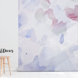 Abstract Watercolor Wall Mural, Wallpaper, Peel & Stick, Removable Decal, Covering, Blue Painting, Art #3 - thumbnail 3