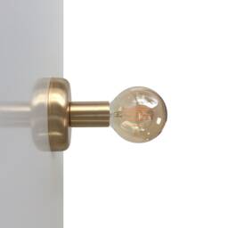 Handmade Brass Flush Mount Ceiling Light Minimalist Sconce - thumbnail 4