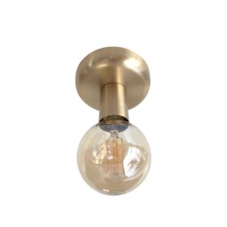 Handmade Brass Flush Mount Ceiling Light Minimalist Sconce - thumbnail 2