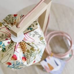 Herbarium - Handcrafted Wooden Table Lamp With Origami Lampshade/Origami Wooden & Cotton - thumbnail 3