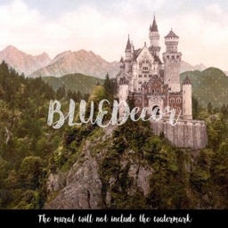 Neuschwanstein Castle Removable Wallpaper, Peel & Stick, Wall Decor, Repositionable, Self Adhesive, Mural, Landscape #102 - thumbnail 3