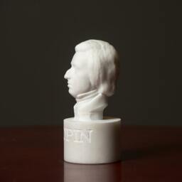 Marble Bust Of Composer Chopin Carved Greek Marble Statue Figurine Artist Sculpture - thumbnail 2