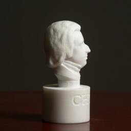 Marble Bust Of Composer Chopin Carved Greek Marble Statue Figurine Artist Sculpture - thumbnail 4