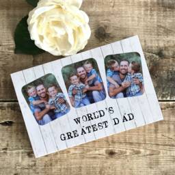 Gift For Dad, Father's Day Gift, First Fathers Day, Daddy Photo New Dad Custom Frame, I Love - thumbnail 2