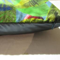 Designers Guild & Christian Lacroix Fabric Canopy Turquoise Cushion Cover D2 - thumbnail 3