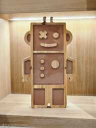 Large Robot Led Night Light For Kids' Bedroom - Decorative Blue & Orange Lamp Children's Room Decor
